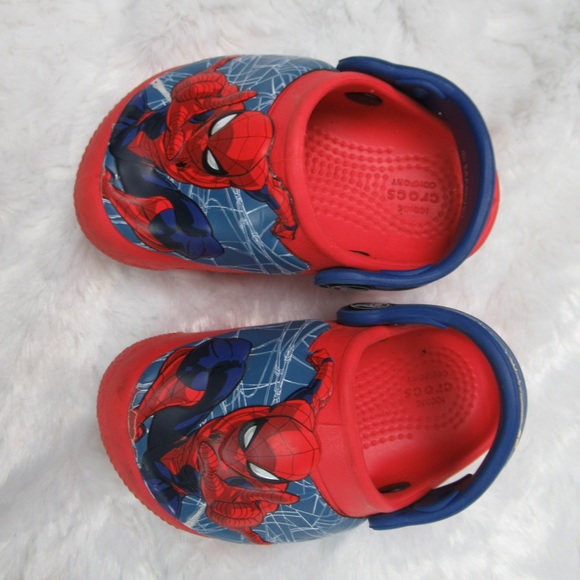 Crocs x Marvel Red Spider-Man Crocs Toddler Size 4 - Picture 7 of 11